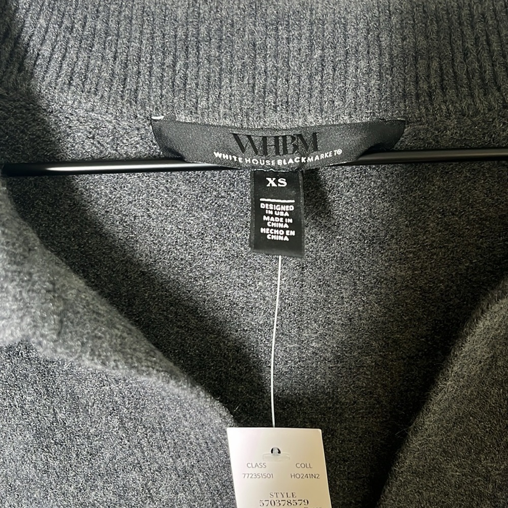 White House Black Market Collared Polo Sweater Dress – Size XS – NWT - Picture 4 of 8